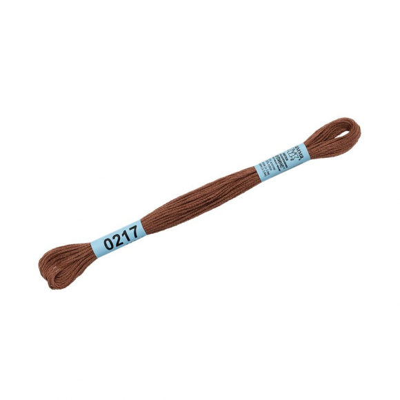 Нитки для вышивания Gamma мулине (0207-0819) 100% хлопок 24 x 8 м цв.0217 св.коричневый Нитки для вышивания Gamma мулине (0207-0819) 100% хлопок 24 x 8 м цв.0217 св.коричневый