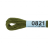 Нитки для вышивания Gamma мулине (0820-3070) 100% хлопок 24 x 8 м цв.0821 хаки