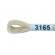 Нитки для вышивания Gamma мулине (3071-3172) 100% хлопок 24 x 8 м цв.3165 св.серый