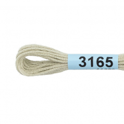 Нитки для вышивания Gamma мулине (3071-3172) 100% хлопок 24 x 8 м цв.3165 св.серый