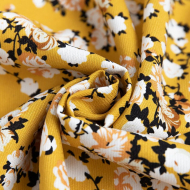 Ткань Твил 140 г/м? 100% вискоза шир.145 см арт.Р.33912.06 цв.06 горчичный рул.25м