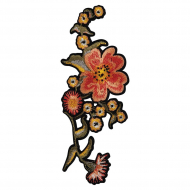 Термоаппликация "Цветок оранжево-желтый"