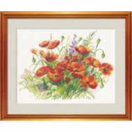 Набор для вышивания АЛИСА арт.2-02 Маки 27х22 см