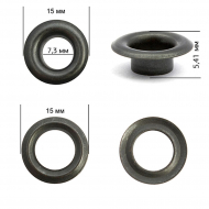 Люверсы сталь New Star №5 (? 7,3мм, h 5,41мм) цв. оксид уп. 1000шт