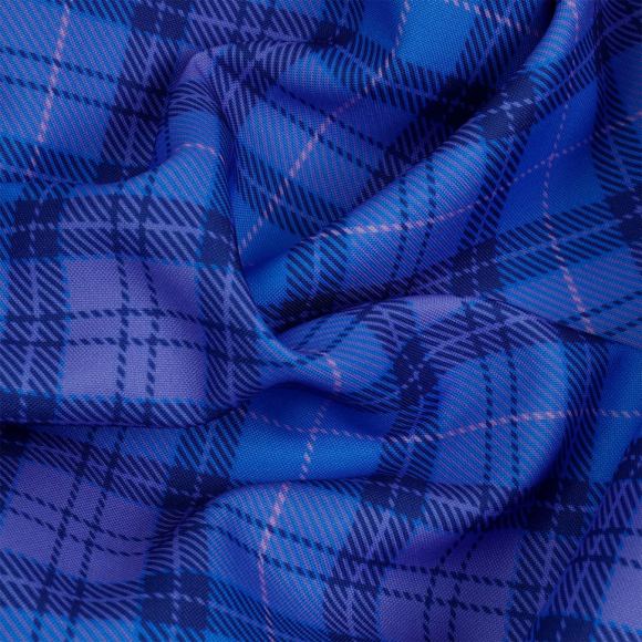 Ткань Габардин 140 г/м? 100% полиэстер шир.155 см арт.T.4000.07 цв.синий рул.25м