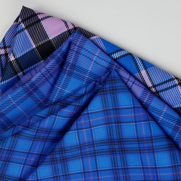 Ткань Габардин 140 г/м? 100% полиэстер шир.155 см арт.T.4000.07 цв.синий рул.25м