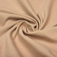 Ткань рибана  гл/крашеный, 215г/м?  95% хл 5%эласт  чулок 80-90см арт.ШН-215955-25 цв.бежевый (70642) рул.15-80м