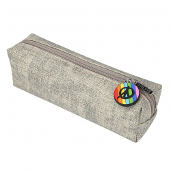 189772_Пенал для ручек "Pencil Case" на молнии, 22 х 7 х 7 см, текстильный, цвет серый