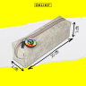 189772_Пенал для ручек "Pencil Case" на молнии, 22 х 7 х 7 см, текстильный, цвет серый