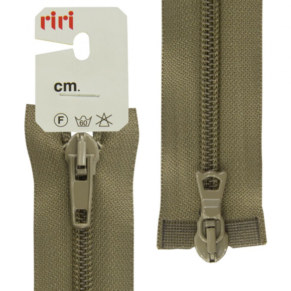 82655_Молния спираль, разъёмная 2 замка, 6 мм, 55 см, цвет 2814, бежево-зеленый светлый 82655_Молния спираль, разъёмная 2 замка, 6 мм, 55 см, цвет 2814, бежево-зеленый светлый