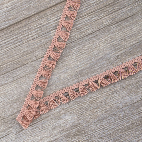 178070_Тесьма декоративная, 16 мм, с бахромой, цвет розовый 178070_Тесьма декоративная, 16 мм, с бахромой, цвет розовый