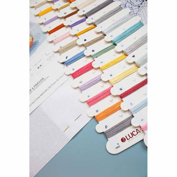 Набор для вышивания LUCA-S арт. B1200 Лисёнок и его друзья 19х18 см