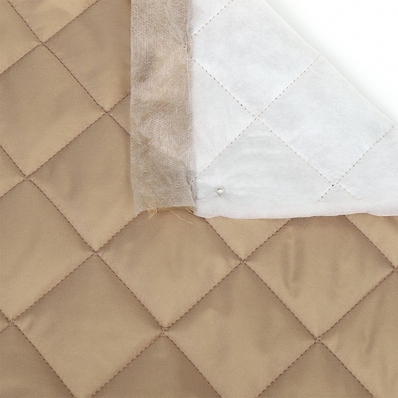 Ткань стежка НАРЕЗКА 5,5см TBY-8015027 шир.150см 100% ПЭ плот. 230г/м2 цв.456 бежевый темный уп.5м Ткань стежка НАРЕЗКА 5,5см TBY-8015027 шир.150см 100% ПЭ плот. 230г/м2 цв.456 бежевый темный уп.5м