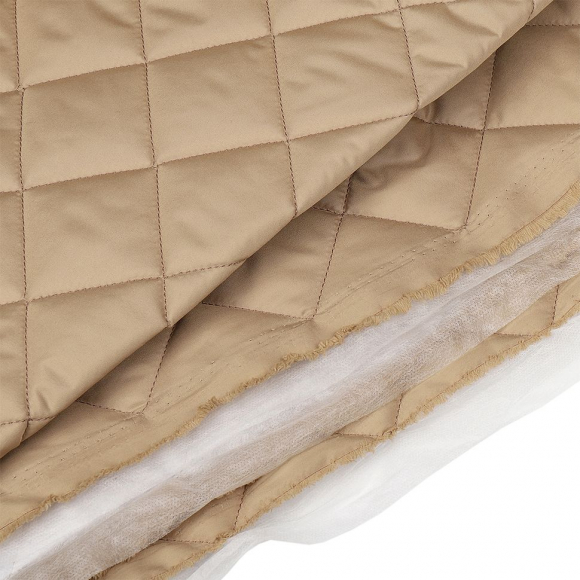 Ткань стежка НАРЕЗКА 5,5см TBY-8015027 шир.150см 100% ПЭ плот. 230г/м2 цв.456 бежевый темный уп.5м Ткань стежка НАРЕЗКА 5,5см TBY-8015027 шир.150см 100% ПЭ плот. 230г/м2 цв.456 бежевый темный уп.5м