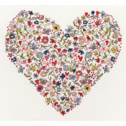 Набор для вышивания Bothy Threads арт.XKA1 Love Heart (Любимое сердце) 24х26 см