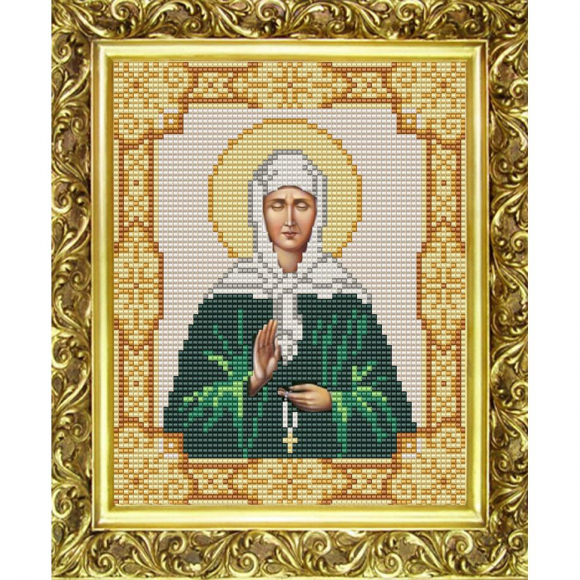 Рисунок на ткани (Бисер) КОНЁК арт. 9113 Св. Матрона 15х18 см Рисунок на ткани (Бисер) КОНЁК арт. 9113 Св. Матрона 15х18 см