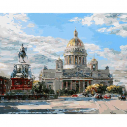 Картины по номерам Белоснежка арт.БЛ.099-AB Исаакиевская площадь 40х50 см