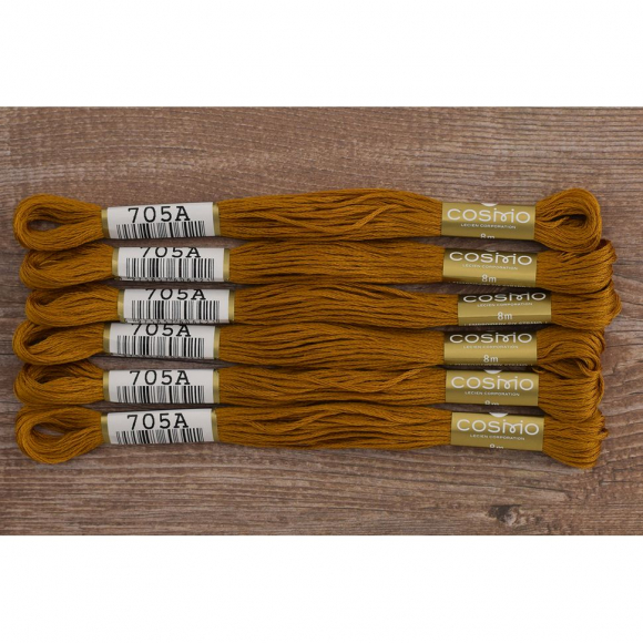 Мулине COSMO однотонный цвет 705