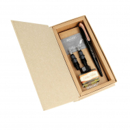 189644_Набор для каллиграфии "Air Best Writer", 6 предметов, корпус ручки черный/серый с розовым золотом