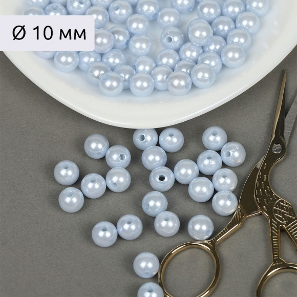 Бусины MAGIC 4 HOBBY круглые перламутр 10мм цв.A26 голубой уп.50г (96шт) Бусины MAGIC 4 HOBBY круглые перламутр 10мм цв.A26 голубой уп.50г (96шт)
