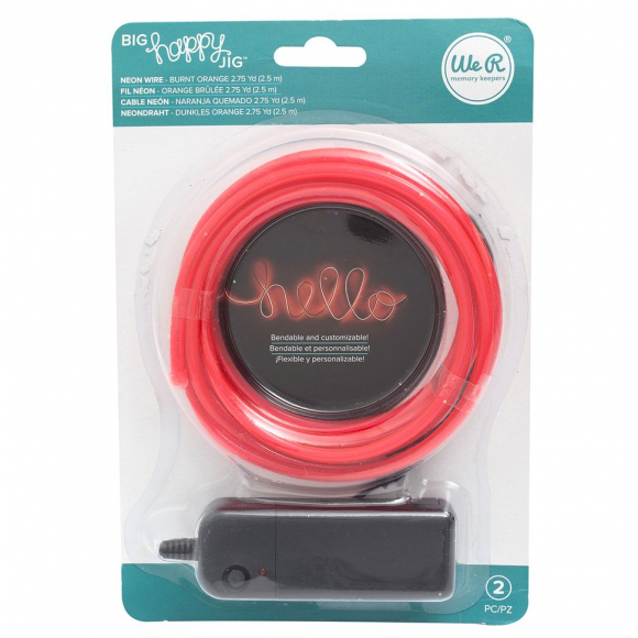 192239_Проволока светодиодная, цвет неоновый оранжевый