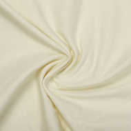 Ткань трикотаж Футер 2х нитка петля 70%хл 25%пэ 5%спан 220г 160см S801 молочный уп.3м