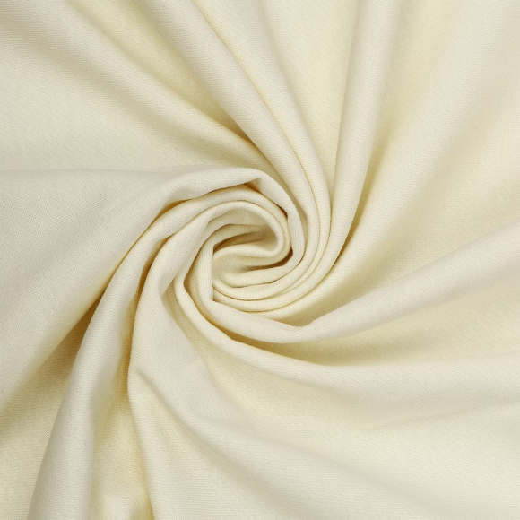 Ткань трикотаж Футер 2х нитка петля 70%хл 25%пэ 5%спан 220г 160см S801 молочный уп.3м Ткань трикотаж Футер 2х нитка петля 70%хл 25%пэ 5%спан 220г 160см S801 молочный уп.3м