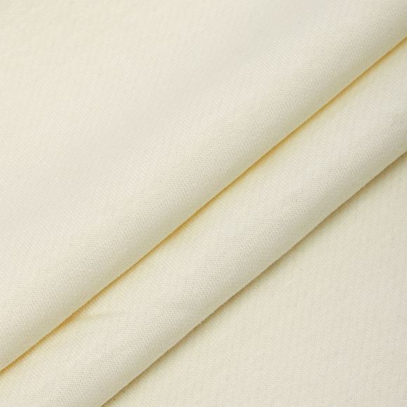 Ткань трикотаж Футер 2х нитка петля 70%хл 25%пэ 5%спан 220г 160см S801 молочный уп.3м Ткань трикотаж Футер 2х нитка петля 70%хл 25%пэ 5%спан 220г 160см S801 молочный уп.3м