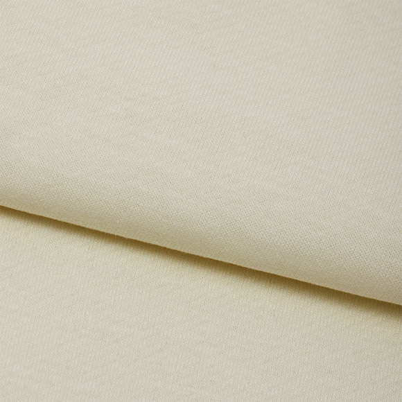 Ткань трикотаж Футер 2х нитка петля 70%хл 25%пэ 5%спан 220г 160см S801 молочный уп.3м Ткань трикотаж Футер 2х нитка петля 70%хл 25%пэ 5%спан 220г 160см S801 молочный уп.3м