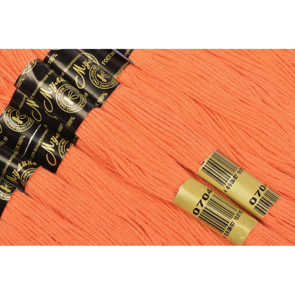 Нитки мулине цв.0704 12х10м С-Пб