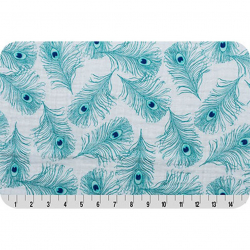 Ткань для пэчворка PEPPY Embrace (марлевка) 120 г/м? 100% хлопок цв.emplumage teal уп.100х125 см