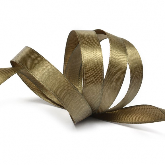 Лента атласная 12мм цв.4569 хаки IDEAL уп.27,4 м