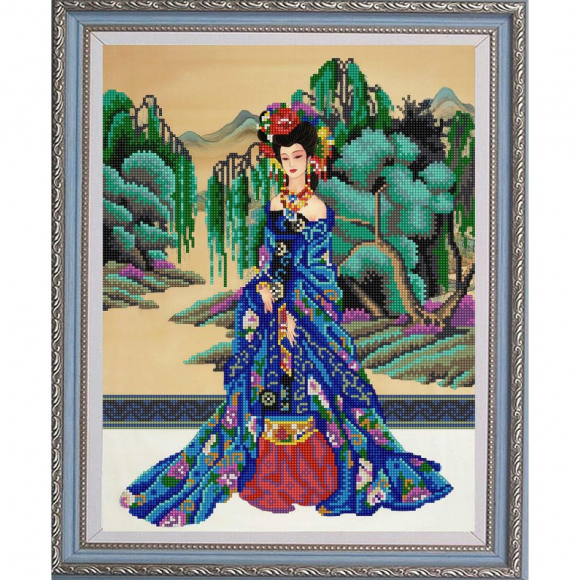 Рисунок на ткани (Бисер) КОНЁК арт. 9957 Красавица востока 29х39 см Рисунок на ткани (Бисер) КОНЁК арт. 9957 Красавица востока 29х39 см