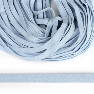 Шнур плоский х/б 10мм классическое плетение цв.020 голубой уп.50 м