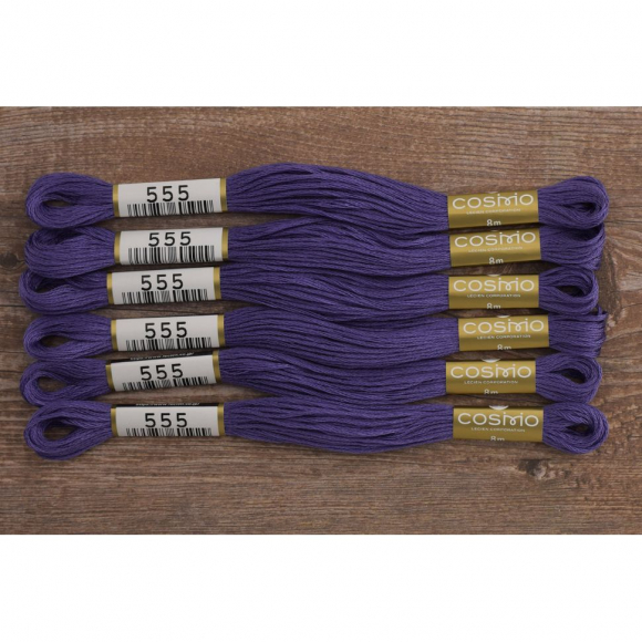 Мулине COSMO однотонный цвет 555