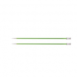 47297 Knit Pro Спицы прямые для вязания Zing 3,5мм/35см, алюминий, хризолитовый, 2шт