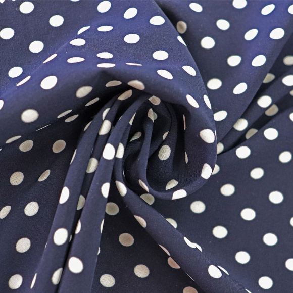 Ткань Софт Ниагара в горошек 80 г/м? 94% полиэстер, 6% спандекс шир.145 см арт.Р.18550.05 цв.05 синий уп.25м Ткань Софт Ниагара в горошек 80 г/м? 94% полиэстер, 6% спандекс шир.145 см арт.Р.18550.05 цв.05 синий уп.25м