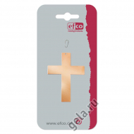 Подвеска "Крест" с овальным кольцом