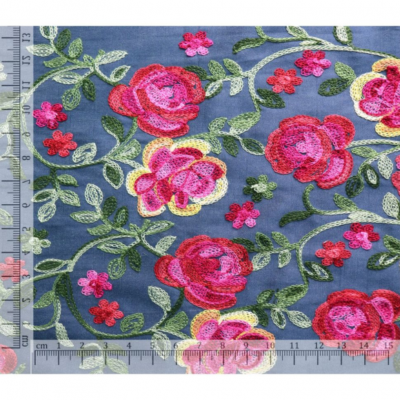 Ткань Джинс 100 г/м? 60% полиэстер, 40% хлопок шир.150 см арт.Р.14797.01 цв.01 синий уп.25м