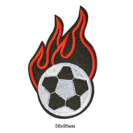 Термоаппликации вышитые арт.TBY.S41 Мяч 10 шт 5,8х9,5 см