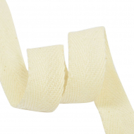 Тесьма киперная 20 мм хлопок 1,9г/м арт.ЛКЭ-20СХ-50 цв.суровый уп.50м