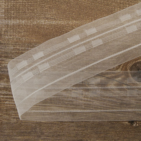 111803_Лента шторная прозрачная, сборка вафля, 50 мм, нарезка 10 м