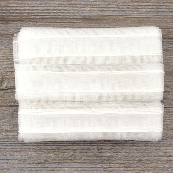 111803_Лента шторная прозрачная, сборка вафля, 50 мм, нарезка 10 м