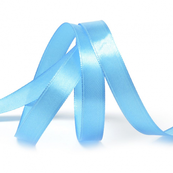 Лента атласная 12мм цв.3157 ярк.голубой IDEAL уп.27,4 м
