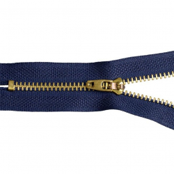 Молния MaxZipper джинсовая золото №4 16см н/р, замок М-4002 цв.F330 синий уп.50шт