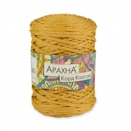 Пряжа ARACHNA Cord Classic (100% полиэфир) 3х200г/100м цв.07 золотистый