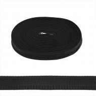 Тесьма брючная (полиэфирная) двухсторонняя арт.4316 шир.15мм цв.черный уп.50м А