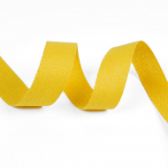 Тесьма киперная 17 мм хлопок 1,8г/см арт.12.2С-256К.17.006 цв.желтый уп.50м