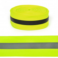 Стропа светоотражающая TBY отр.R200-280 шир.50мм арт.SV.ST50y цв.неон-лимон уп.50м