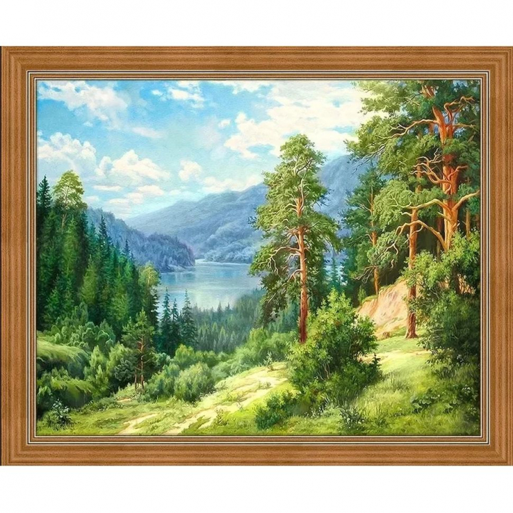 Набор для изготовления картин АЛМАЗНАЯ ЖИВОПИСЬ арт.АЖ.1684 Фьорд 50х40 см